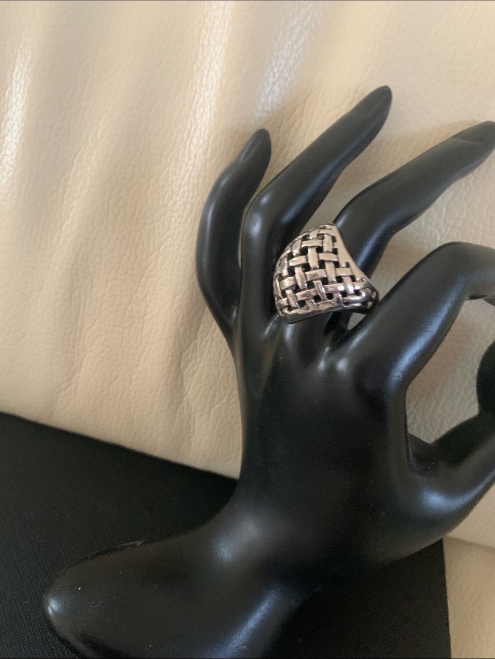 Silver Woven Dome Ring - Women Jewelry